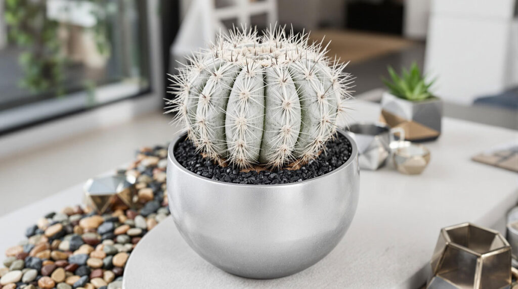 Copiapoa Cinerea in Modern Container